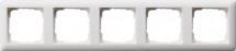 Рамка 5-постовая Gira Standard 55 чисто-белый шелковисто-матовый 021504