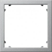 Рамка адаптерная Gira System 55 для устройств с накладкой 45х45мм алюминий 028326