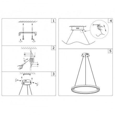 Подвесной светодиодный светильник Kink Light Тор 08214,19(3000K)