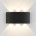 Уличный настенный светодиодный светильник Elektrostandard 1551 Techno Led черный 4690389068027