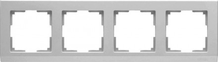 Рамка Werkel Stark на 4 поста серебряный WL04-Frame-04 4690389063718