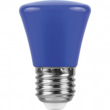 Лампа светодиодная Feron E27 1W синяя LB-372 25913